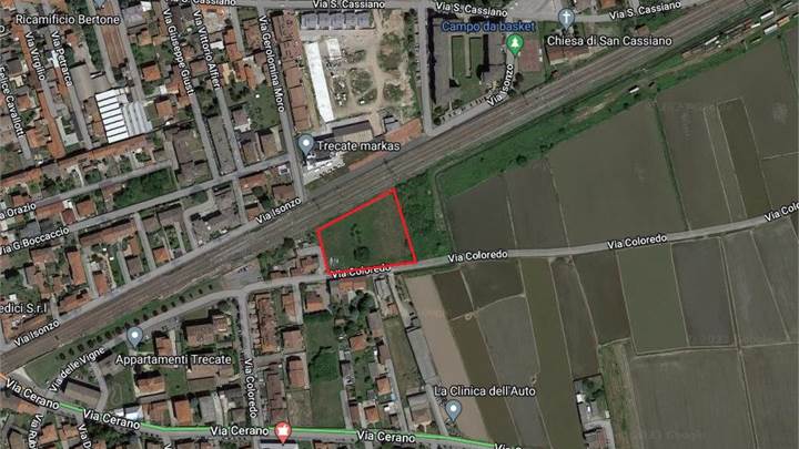 TERRENO EDIFICABILE - TRECATE - VIA COLOREDO